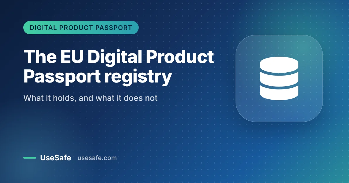 The EU Digital Product Passport registry: what it will hold, and what it won't