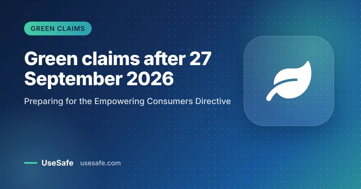 Green claims after 27 September 2026: preparing for the Empowering Consumers Directive